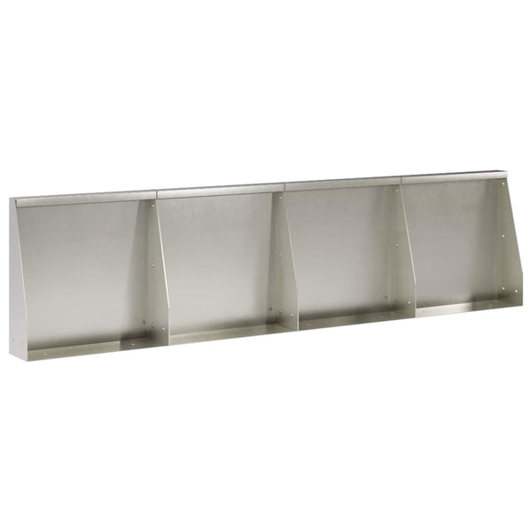 Pato 4 kpl 40 x 12 x 50 cm Ruostumaton teräs Hopea