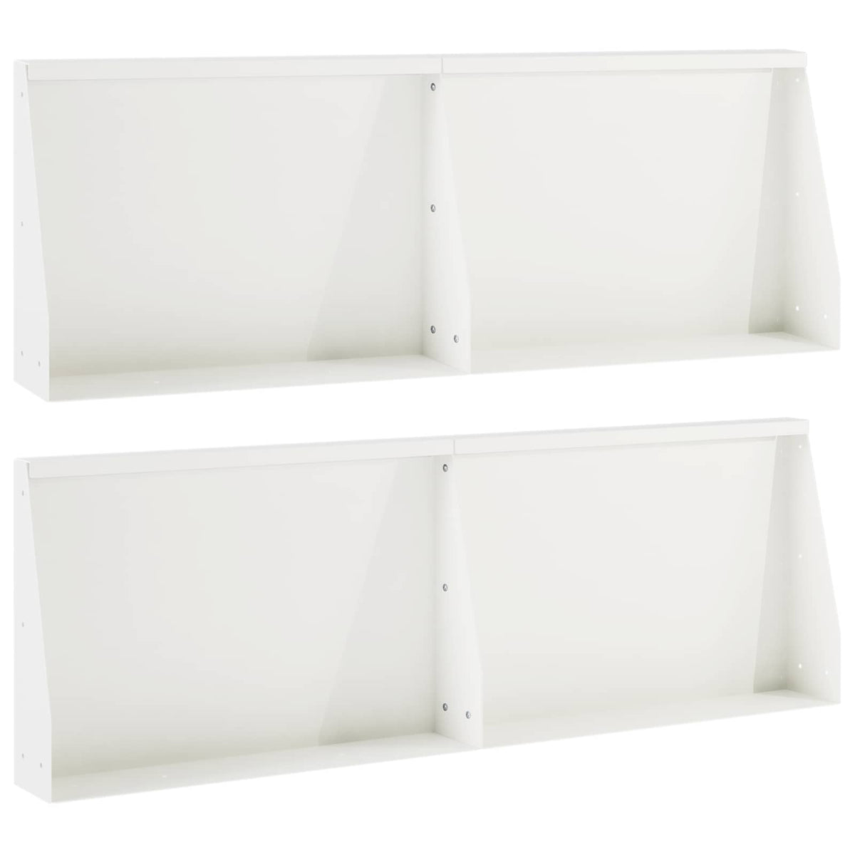 Pato 4 kpl 60 x 12 x 30 cm Teräs valkoinen