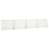 Pato 4 kpl 60 x 12 x 30 cm Teräs valkoinen