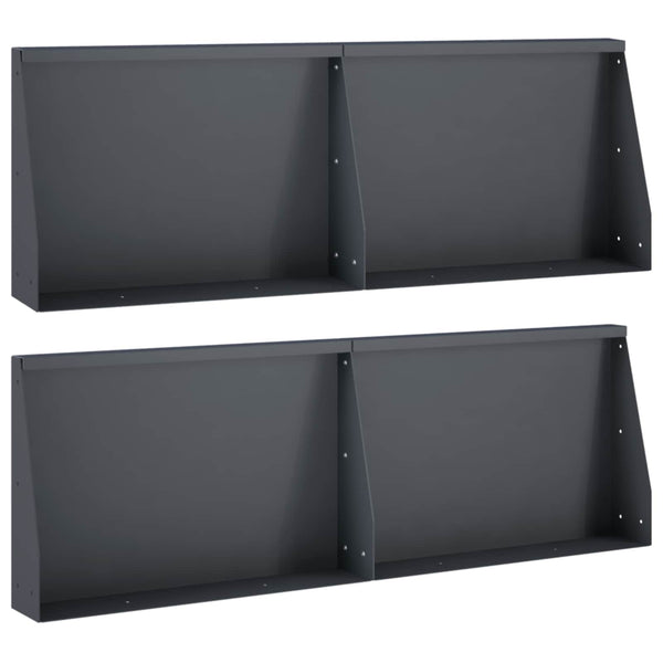 Pato 4 kpl 60 x 12 x 30 cm Teräs Antrasiitti