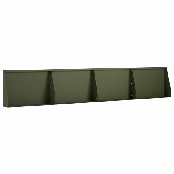 Pato 4 kpl 60 x 12 x 30 cm Teräs Oliivinvihreä