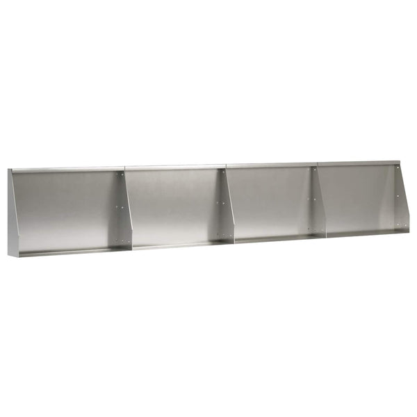 Pato 4 kpl 60 x 12 x 30 cm Ruostumaton teräs Hopea
