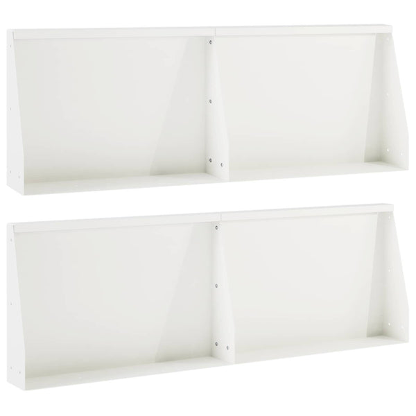 Pato 4 kpl 60 x 12 x 40 cm Teräs valkoinen