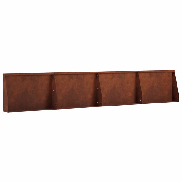 Pato 4 kpl 60 x 12 x 40 cm Säänkestävä teräs Ruosteinen