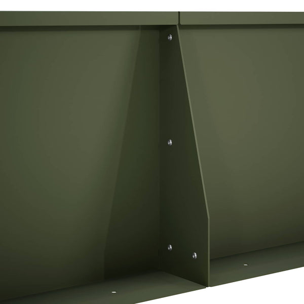 Pato 4 kpl 80 x 12 x 40 cm Teräs Oliivinvihreä