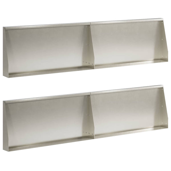 Pato 4 kpl 80 x 12 x 40 cm Ruostumaton teräs Hopea
