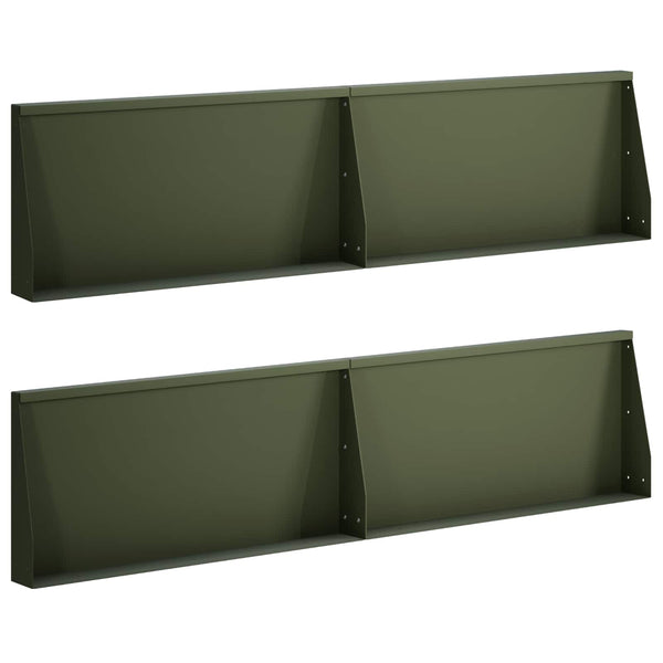 Pato 4 kpl 80 x 12 x 50 cm Teräs Oliivinvihreä