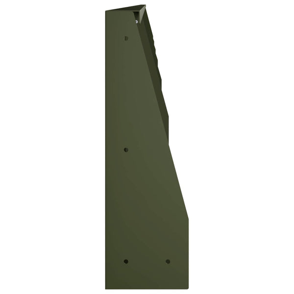 Pato 6 kpl 100 x 12 x 30 cm Teräs Oliivinvihreä
