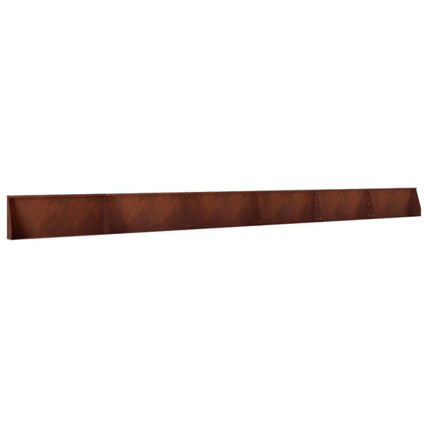 Pato 6 kpl 100 x 12 x 30 cm Säänkestävä teräs Ruosteinen