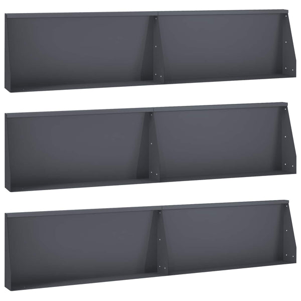 Pato 6 kpl 100 x 12 x 40 cm Teräs Antrasiitti
