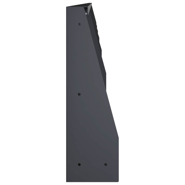 Pato 6 kpl 100 x 12 x 40 cm Teräs Antrasiitti