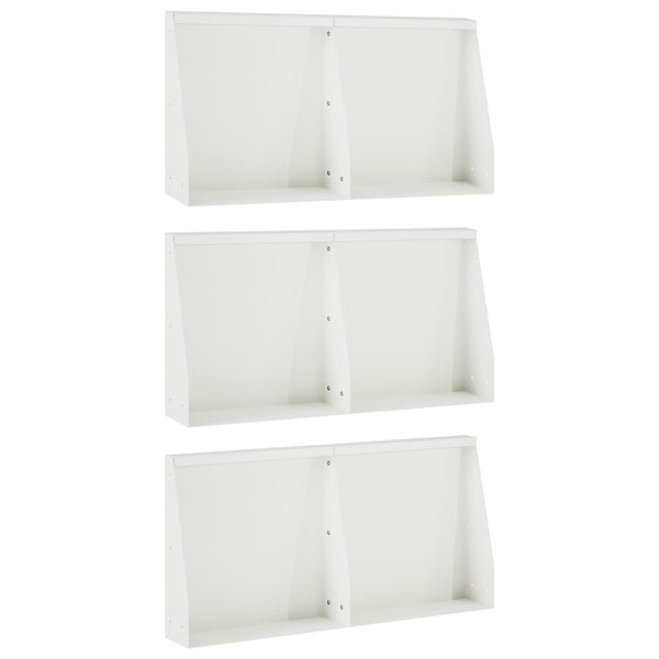Pato 6 kpl 40 x 12 x 30 cm Teräs valkoinen