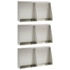 Pato 6 kpl 40 x 12 x 40 cm Ruostumaton teräs Hopea