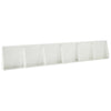 Pato 6 kpl 40 x 12 x 50 cm Teräs valkoinen