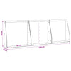 Pato 6 kpl 40 x 12 x 50 cm Ruostumaton teräs Hopea