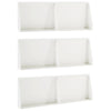 Pato 6 kpl 60 x 12 x 30 cm Teräs valkoinen