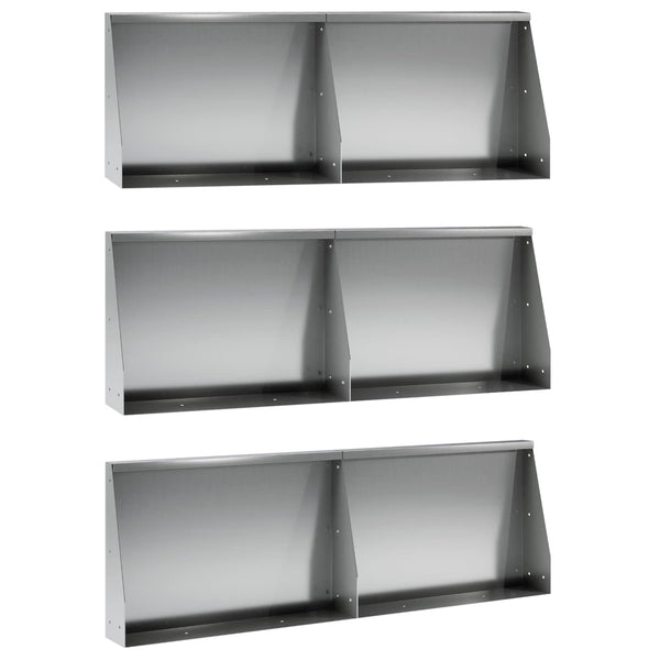 Pato 6 kpl 60 x 12 x 30 cm Galvanoitu teräs Hopea