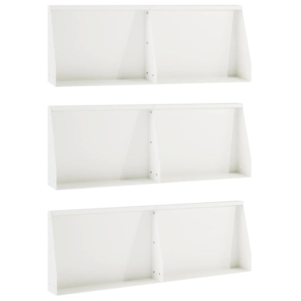 Pato 6 kpl 60 x 12 x 40 cm Teräs valkoinen