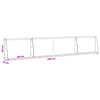 Pato 6 kpl 60 x 12 x 40 cm Galvanoitu teräs Hopea