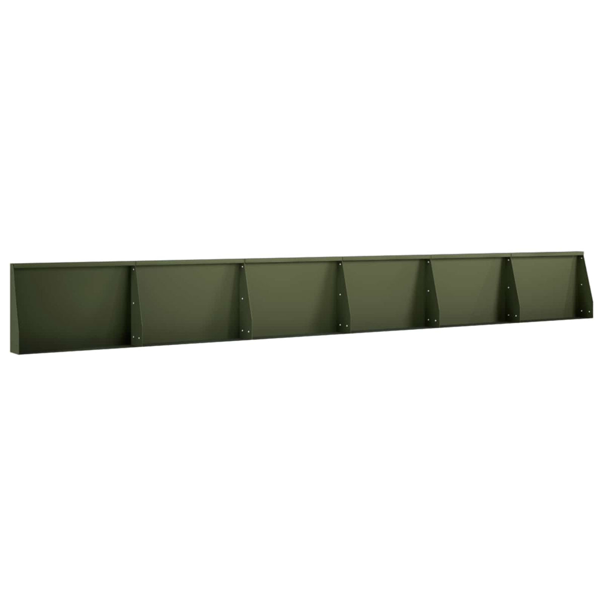 Pato 6 kpl 60 x 12 x 50 cm Teräs Oliivinvihreä