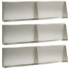 Pato 6 kpl 80 x 12 x 40 cm Ruostumaton teräs Hopea