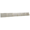 Pato 6 kpl 80 x 12 x 40 cm Ruostumaton teräs Hopea