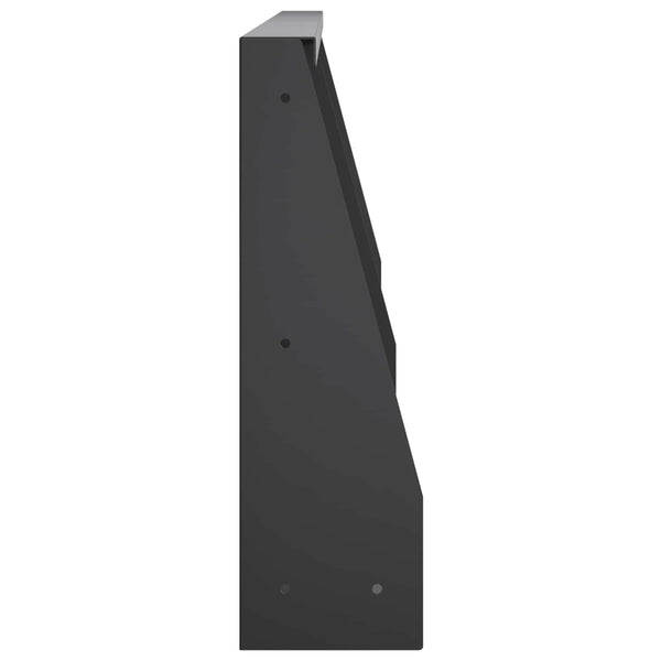 Pato 6 kpl 80 x 12 x 50 cm Teräs Musta