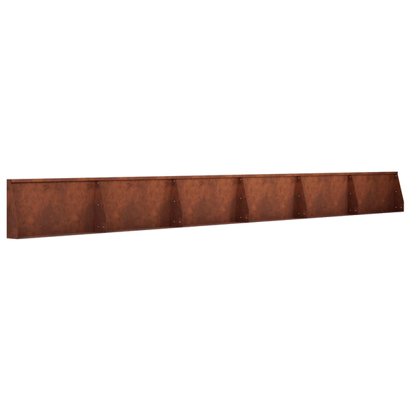 Pato 6 kpl 80 x 12 x 50 cm Säänkestävä teräs Ruosteinen