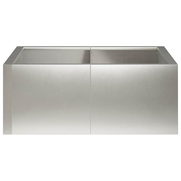 Pato 4 kpl 100 x 100 x 30 cm Ruostumaton teräs Hopea