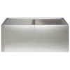 Pato 4 kpl 100 x 100 x 40 cm Ruostumaton teräs Hopea
