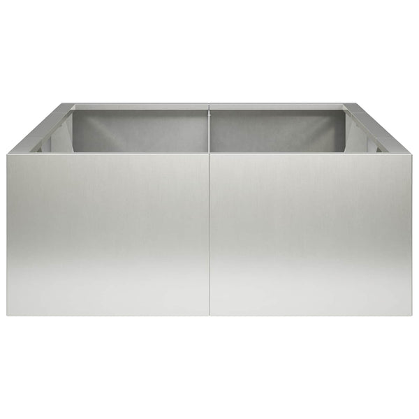 Pato 6 kpl 200 x 100 x 50 cm Ruostumaton teräs Hopea