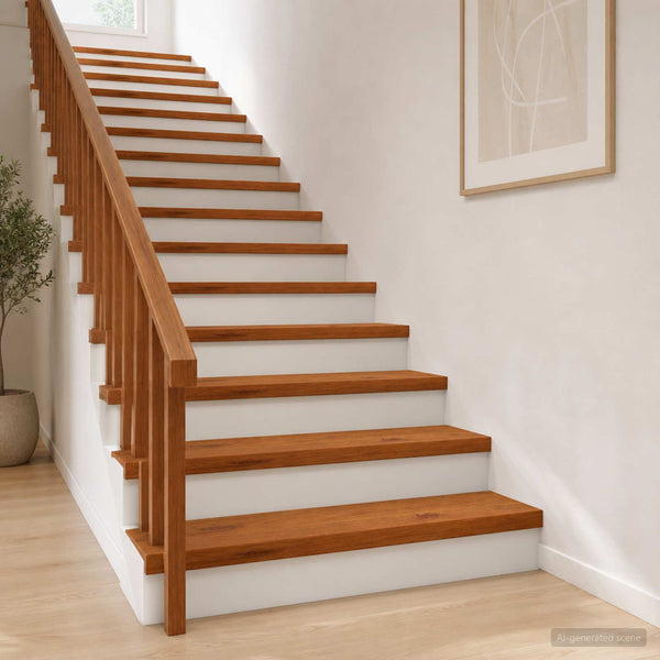 Portaan askelma 2 kpl 80 x 30 x 2 cm Ruskea Mäntypuu
