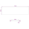 Portaan askelma 2 kpl 90 x 25 x 2 cm Ruskea Mäntypuu