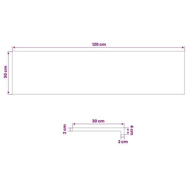 Portaan askelma 2 kpl 120 x 30 x 2 cm Ruskea Mäntypuu