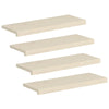 Portaan askelma 4 kpl 70 x 25 x 2 cm valkoinen Mäntypuu
