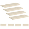 Portaan askelma 8 kpl 80 x 25 x 2 cm valkoinen Mäntypuu