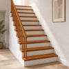 Portaan askelma 8 kpl 110 x 30 x 2 cm Ruskea Mäntypuu