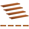 Portaan askelma 8 kpl 110 x 30 x 2 cm Ruskea Mäntypuu