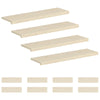 Portaan askelma 12 kpl 90 x 25 x 2 cm valkoinen Mäntypuu