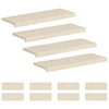 Portaan askelma 12 kpl 70 x 30 x 2 cm valkoinen Mäntypuu