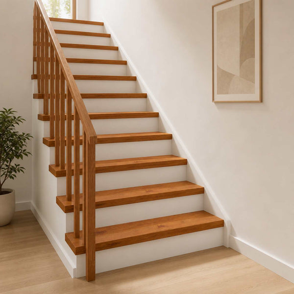 Portaan askelma 12 kpl 110 x 30 x 2 cm Ruskea Mäntypuu