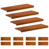 Portaan askelma 12 kpl 70 x 30 x 2 cm Ruskea Mäntypuu