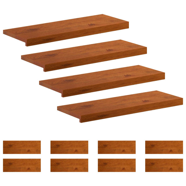 Portaan askelma 12 kpl 70 x 30 x 2 cm Ruskea Mäntypuu