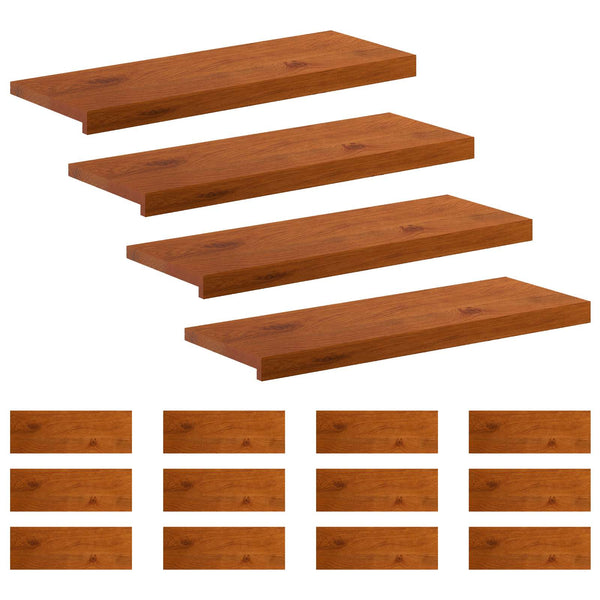 Portaan askelma 16 kpl 70 x 30 x 2 cm Ruskea Mäntypuu