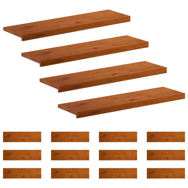 Portaan askelma 16 kpl 100 x 30 x 2 cm Ruskea Mäntypuu
