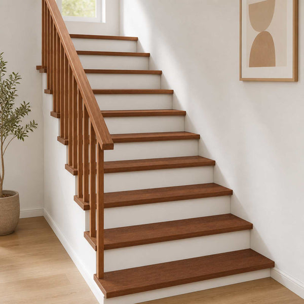 Portaan askelma 16 kpl 120 x 30 x 2 cm Tumma ruskea Mäntypuu