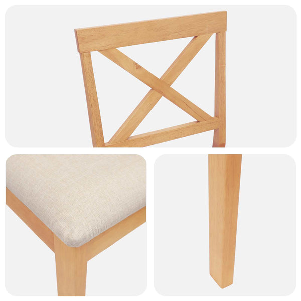 Baarijakkara 2 pcs Luonnollinen ja beige