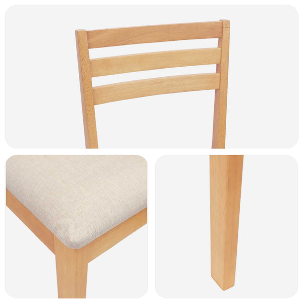 Baarijakkara 2 kpl Luonnollinen ja beige