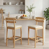 Baarijakkara 2 kpl Luonnollinen ja beige