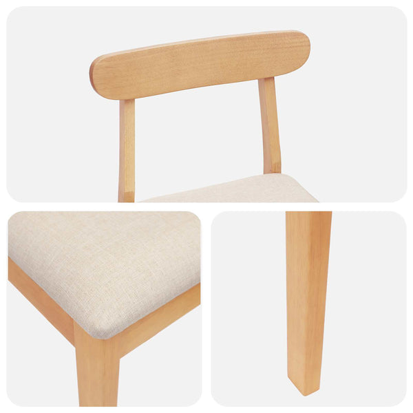 Baarijakkara 2 kpl Luonnollinen ja beige